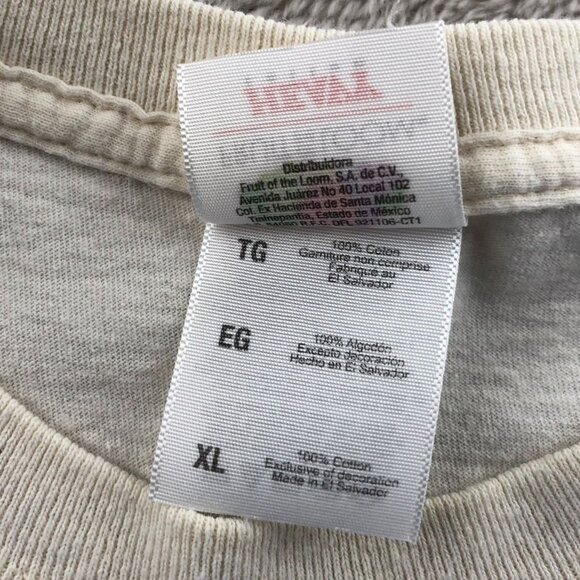 Fruit Of The Loom Mens T-Shirt XL Fuze Graphic Tee Heavy Cotton Casual Crewneck - Picture 5 of 9